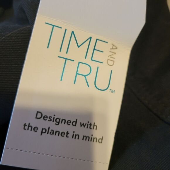 Time & Tru paper bag jeans set of ( 2) Woman's jeans 10 NWT - Picture 8 of 11